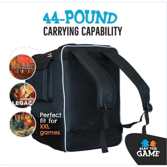 Amazon.com: May the Game Board Game Bag: Ultimate Backpack  Board Game Backpack XXL Storage Carry Case Organizer Travel Bag May The Game